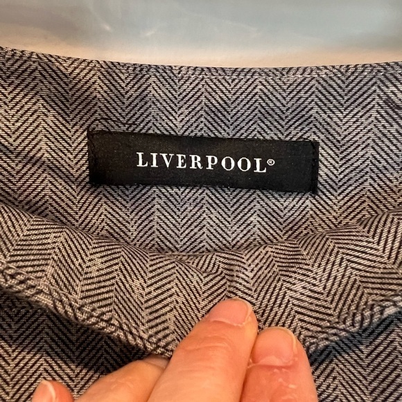 Women’s Liverpool Herringbone Black and White Size 4 Skirt - Picture 3 of 13